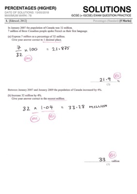 GCSE 9-1 Practice Questions (by Topic)